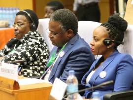  Naibu Waziri Wizara ya Habari, Utamaduni, Sanaa na Michezo Mhe.Juliana Shonza  (wa kwanza kulia)akifuatilia Mkutano wa Maadhimisho ya Miaka 40 ya Umoja wa Posta Afrika (PAPU)  yaliyofanyika jana Jijini Arusha,wa kwanza kushoto ni Katibu Mkuu Wizara ya Ujenzi, Uchukuzi na  Mawasiliano (Sektaya Mawasiliano)Dkt. Maria Sasabo na katikati ni Naibu Katibu Mkuu Wizara ya  Uchuku  Ujenzi,Uchukuzi na Mawasiliano (Sekta ya Mawasiliano) Dkt.Jimmy Yonazi.